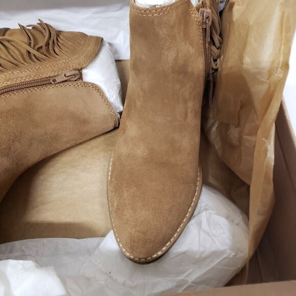 Lucky Brand Womens Freedah Suede Fringe Ankle Boots‎ Size 7 - Picture 5 of 10